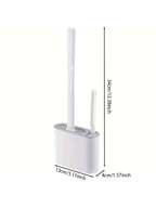 Random Delivery Silicone Toilet Brush Set & Wall Mounted Toilet Brush Holder