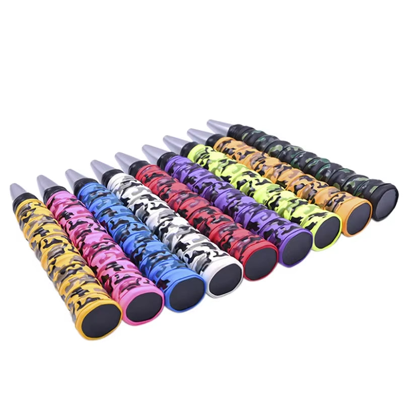 Absorb Sweat Racket Anti-Slip Tape Handle Grip for Tennis Badminton Camouflage Wrapping Skidproof Sweat Band