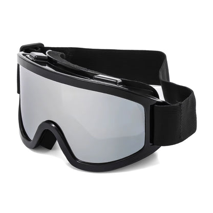 Large Frame Ski Goggles with Colorful Lens Anti-Collision Anti-Glare Lens Outdoor Sport Snow Snowboard for Snowboarding Skiing