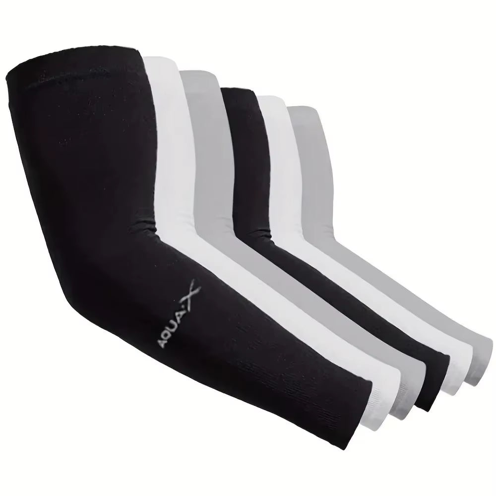 3 Pairs Breathable Sun Protection Sleeves UV Protective Arm Covers Uses for Sports Driving Outdoor Adventures Shield