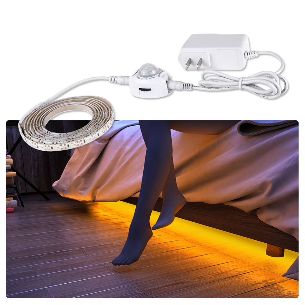 Motion Sensor LED Strip Light – Under-Cabinet & Wardrobe Lighting
