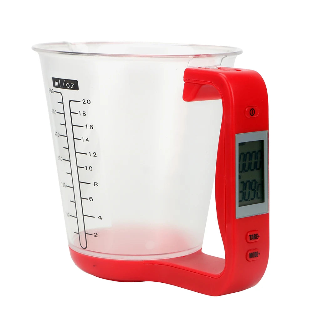 Digital Beaker Electronic Tool with LCD Display Temperature Measurement Cups Hostweigh Measuring Cup Kitchen Scales