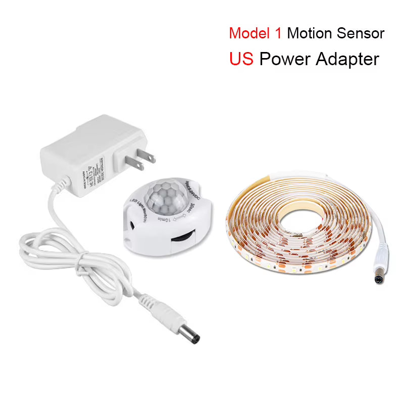 Motion Sensor LED Strip Light – Under-Cabinet & Wardrobe Lighting
