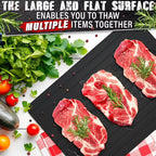 Quick Defrosting Tray for Frozen Meat Rapid Thaw Defrosting Tray Kitchen Gadgets for Home Thawing Plate Thawing Tray for Meat