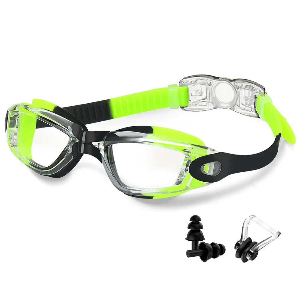 Swimming Goggles Professional Waterproof Swim Eyewear Glasses Anti-Fog 100% UV Protection No Leaking for Adult Men Women Youth