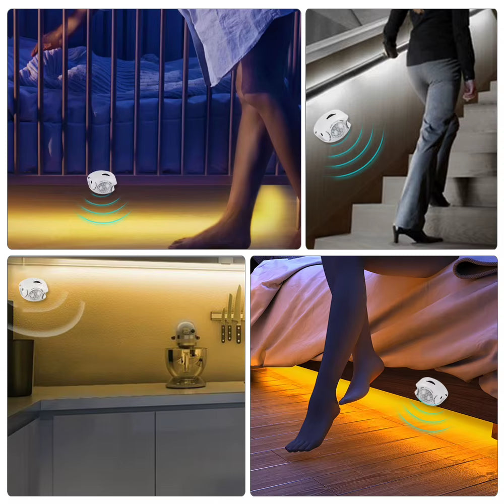 Motion Sensor LED Strip Light – Under-Cabinet & Wardrobe Lighting