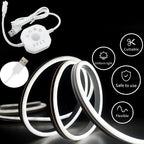 Flowing Light Strip LED Motion Sensor Light Indoor under Bed Lights under Cabinet Lights for Warm White LED Closet Lighting