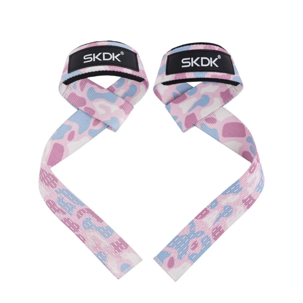 2Pcs Weightlifting Wrist Straps Strength Training Adjustable Non-Slip Gym Fitness Lifting Strap Wrist Support Sports Grip Band