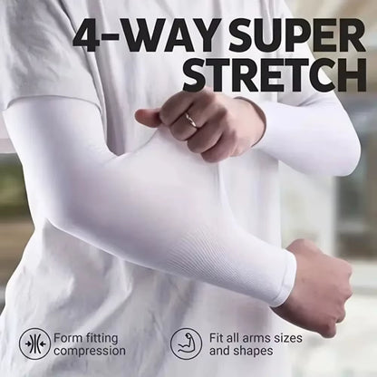 3 Pairs Breathable Sun Protection Sleeves UV Protective Arm Covers Uses for Sports Driving Outdoor Adventures Shield