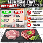 Quick Defrosting Tray for Frozen Meat Rapid Thaw Defrosting Tray Kitchen Gadgets for Home Thawing Plate Thawing Tray for Meat