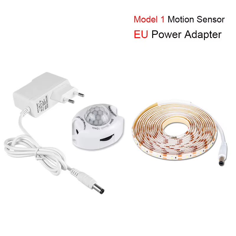 Motion Sensor LED Strip Light – Under-Cabinet & Wardrobe Lighting