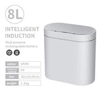7L Trash Can Smart Sensor Trash Can Automatic Household Electronic Kitchen Trash Bin Toilet Waterproof Narrow Seam Sensor Bin