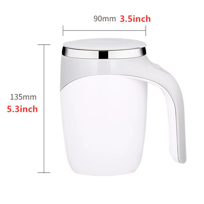 304 Stainless Steel Mug Lazy Coffee Stirring Cup Automatic Stirring Cup Magnetic Rotating Electric Milk Cup