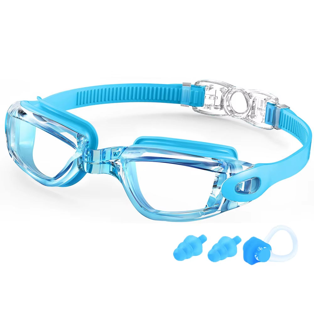 Swimming Goggles Professional Waterproof Swim Eyewear Glasses Anti-Fog 100% UV Protection No Leaking for Adult Men Women Youth